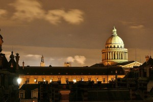 vue Pantheon de nuit